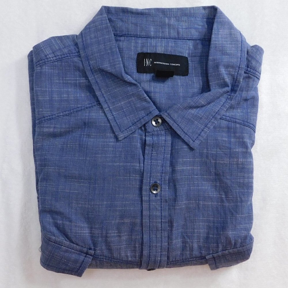 Inkberry Blue Long Sleeve Shirt XXL 608356785529